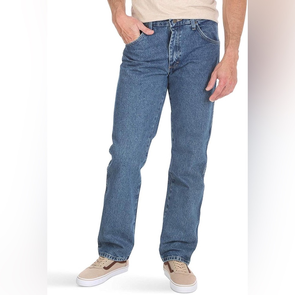 Wrangler Authentics Men's Classic 5-Pocket Regular Fit Cotton Jeans Size 34 X 30